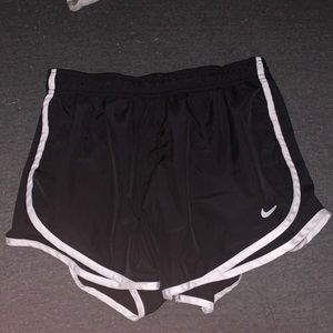 black nike shorts